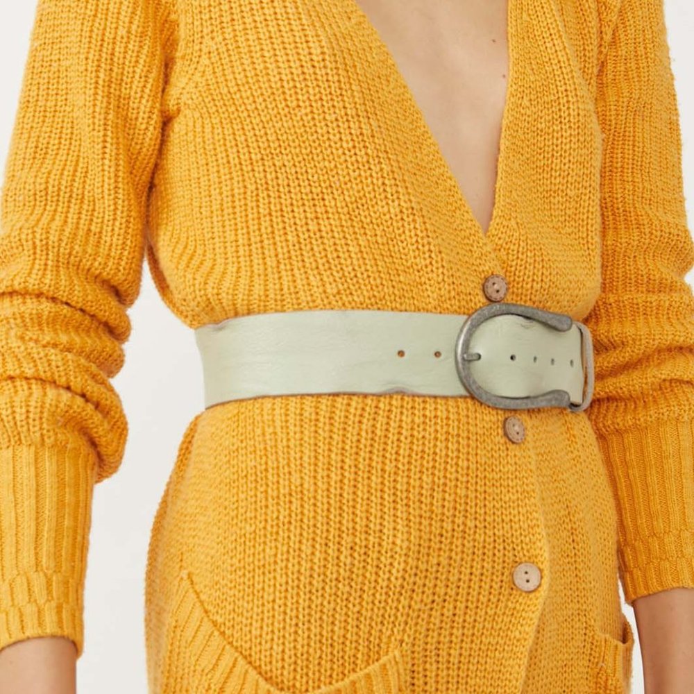 Free People Light Green Belt